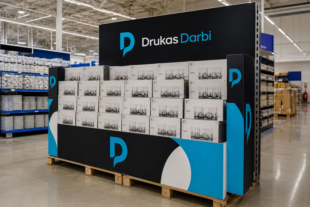 POS un POP materiāli tirdzniecības vietām