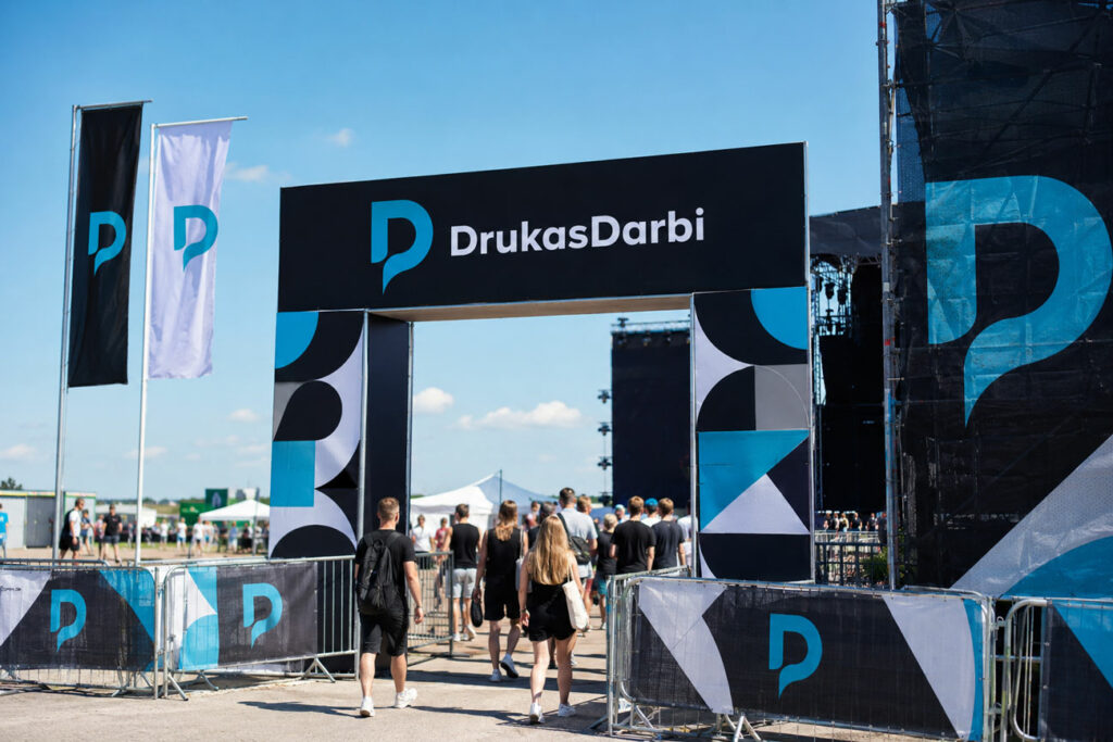 Lielformata druka pasakumu noformejumam